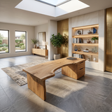 Organic Live Edge Desk For Office Or Studio Interior