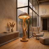 Organic Canopy Mushroom Floor Lamp For Bedside