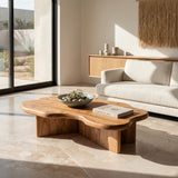 Organic Coffee Table With Cloud Shaped Tabletop For Home Decor