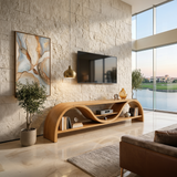 Contemporary Organic TV Stand For Entertainment Interior