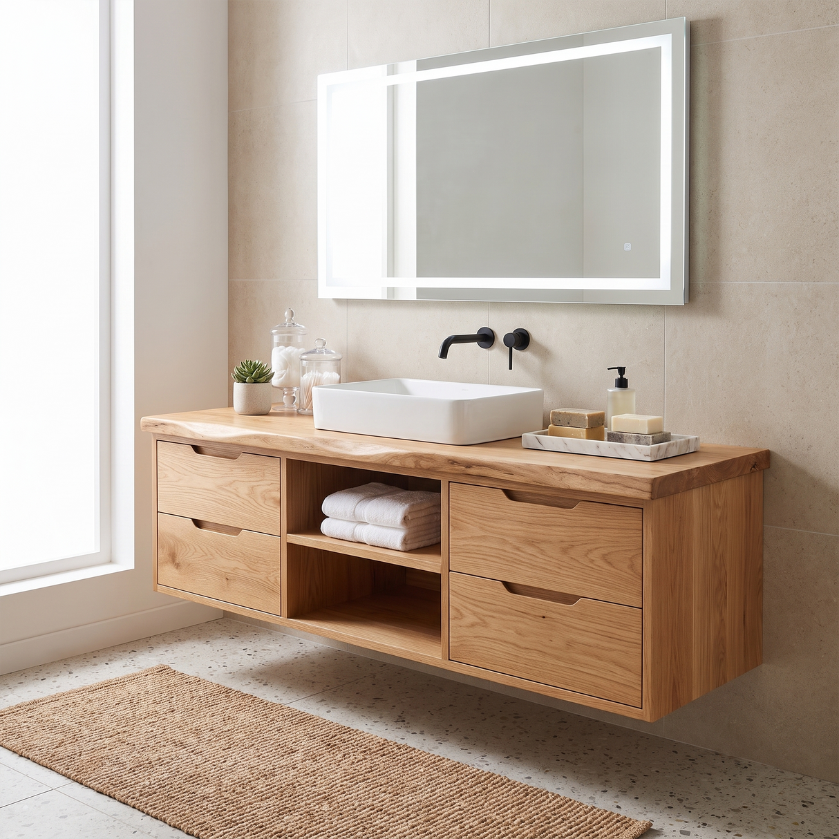 Transitional Bathroom Vanity Classic Luxury Suite