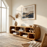 Minimalist Wooden Display Bookshelf For Living Room Decor