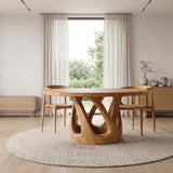 Contemporary Open Base Dining Table For Breakfast Nook