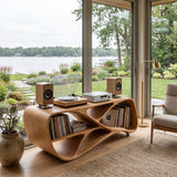 Contemporary Wooden Record Player Console For Living Room