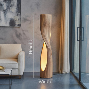 Artistic Twisted Floor Lamp For Bedroom Or Living Room