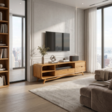 Minimalist Wooden TV Cabinet For Urban Apartment Decor
