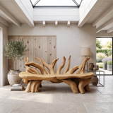 Mid Century Wooden Bench Outdoor Decor For Sleek Exteriors