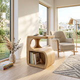 Scandinavian Flowing Accent Table For Reading Lounge Interior