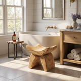 Handcrafted Shower Bench For Spa-Style Bathroom Decor