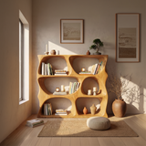 Modern Decorative Bookcase Storage Organizer For Living Room Space