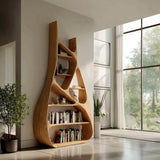 Minimalist Sculptural Bookshelf For Living Room Furniture