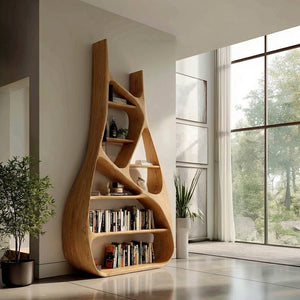 Minimalist Sculptural Bookshelf For Living Room Furniture