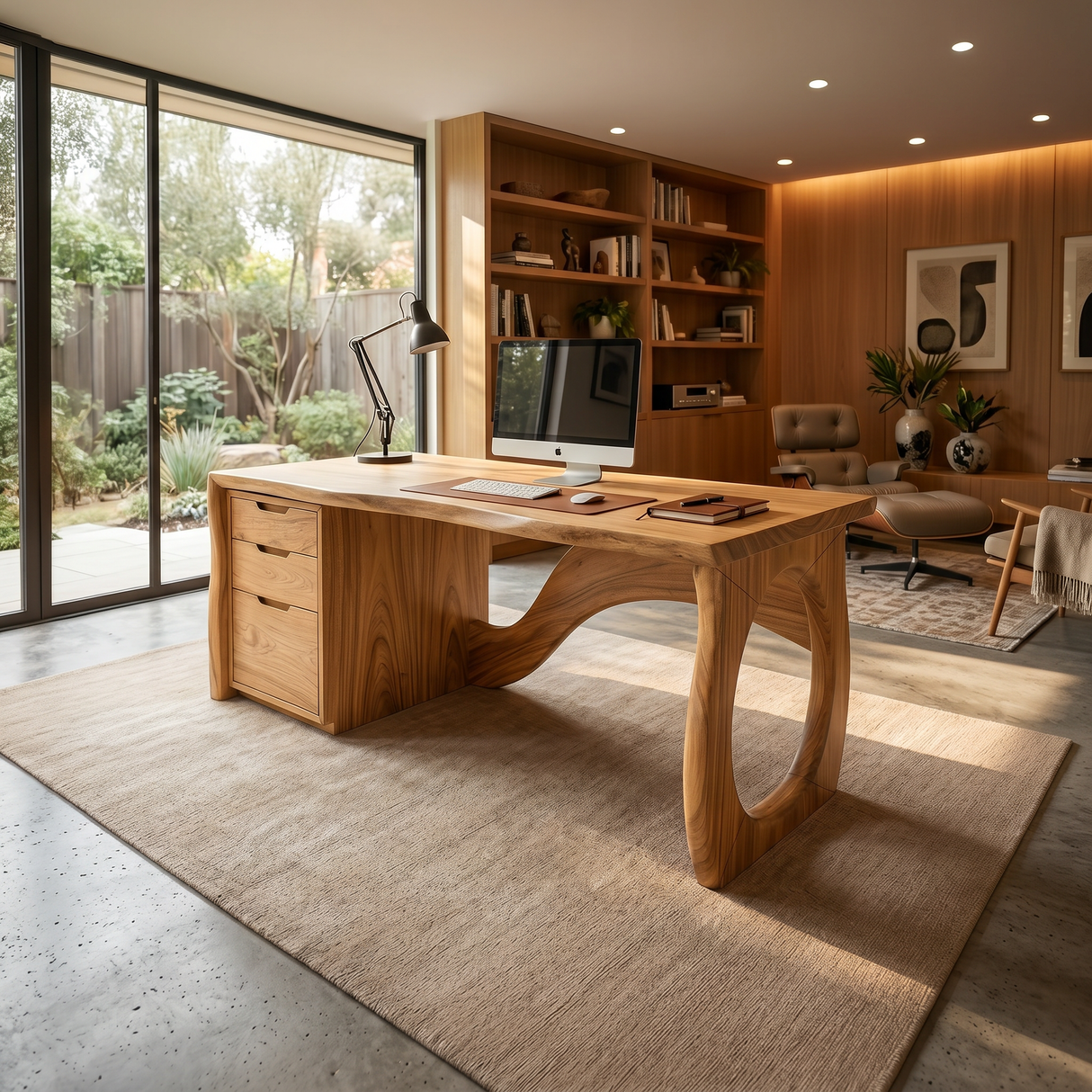 Contemporary Executive Desk Designer Workspace