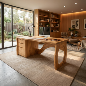 Contemporary Executive Desk Designer Workspace