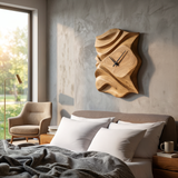Contemporary Wooden Wall Clock For Bedroom Accent