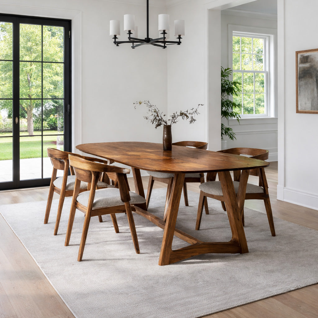 Quiet Luxury Architectural Dining Table For Dining Room