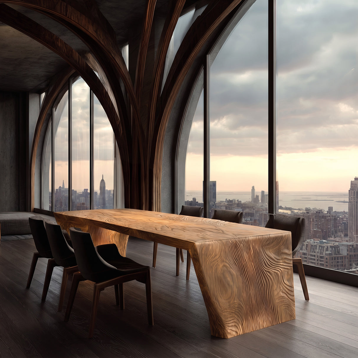 Modern Carved Dining Table For Luxury Dining Room