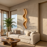 Rustic Undulating Wall Lamp For Living Room Or Bedroom