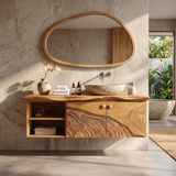 Rustic Wood Vanity Luxury Ensuite Bathroom