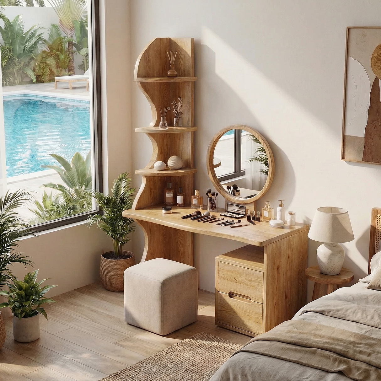 Luxury Vanity Table Dressing Area Personal Beauty Space Makeup Area