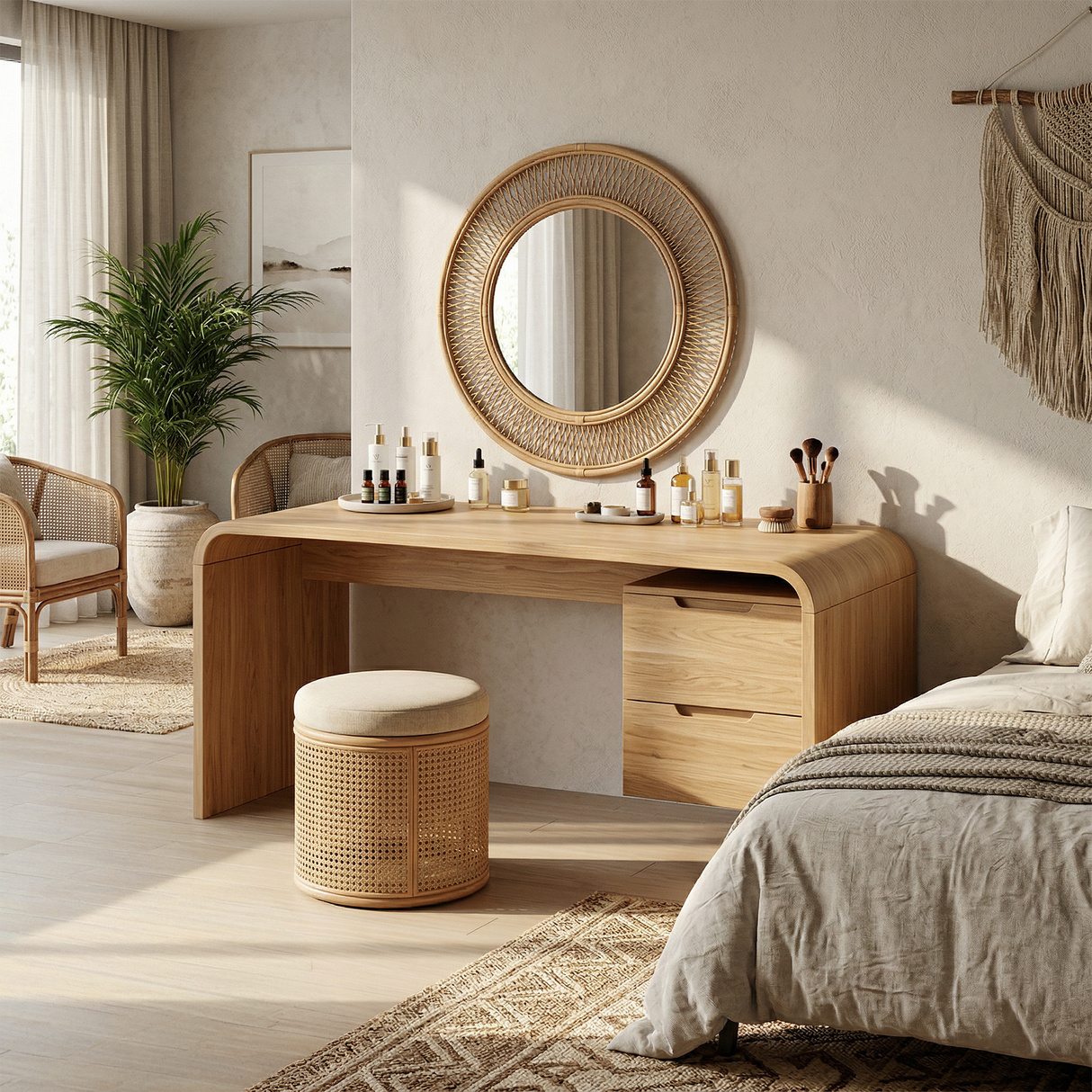Modern Dressing Table Bedroom Walk In Closet Makeup Area
