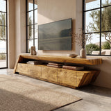 Modern Geometric TV Stand For Living Room