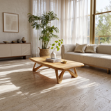 Minimalist Curved Coffee Table For Modern Home