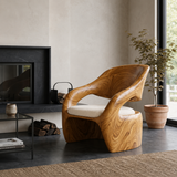 Organic Sculptural Lounge Chair For Living Or Bedroom