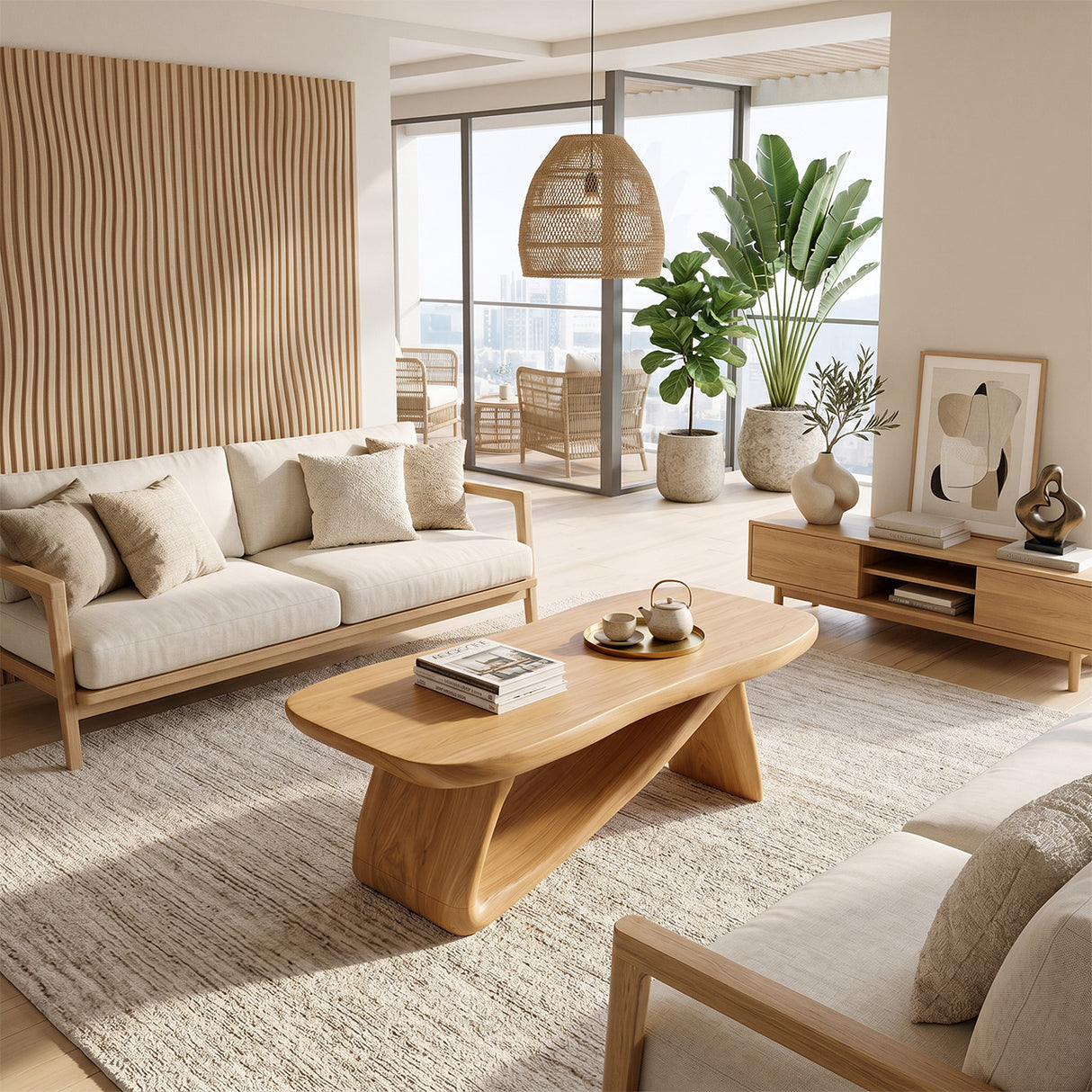 Modern Wooden Live Edge Coffee Table For Furniture Decor And Home Style