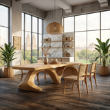 Modern Slab Dining Table For Formal Dining Room
