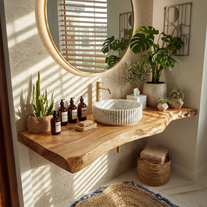 Contemporary Floating Washstand Luxury Residence