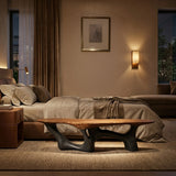 Modern Natural Wood Bench For Living Room Decor
