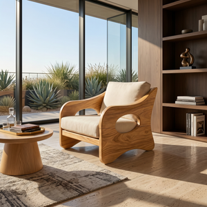Contemporary Curved Armchair Executive Office Lounge
