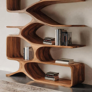 Organic Sculptural Bookshelf For Living Decor
