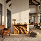 Scandinavian Sculpted Base Hall Table For Entry Hall Interior