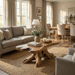 Rustic Root Coffee Table For Living Room