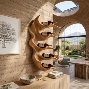 Organic Sculptural Wine Storage Holder For Modern Home