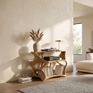 Farmhouse Record Stand Cozy Living Room Furniture