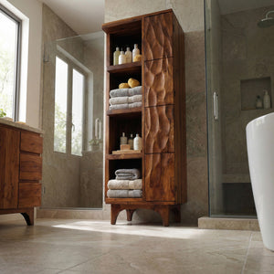 Modern Wooden Bathroom Cabinet For Spa Interior
