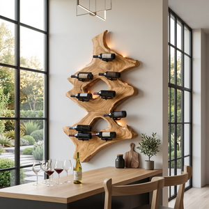 Mid Century Wine Stand For Kitchen Home Bar Display