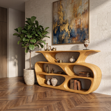 Modern Curved Shelf For Living Room Or Office