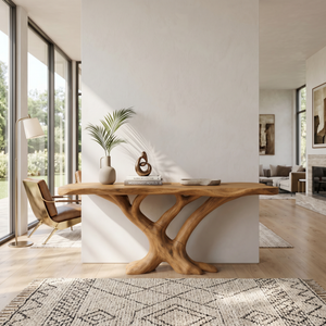 Contemporary Loop Console Table Modern Hallway