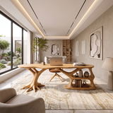 Contemporary Sculptural Storage Desk Home Office Studio