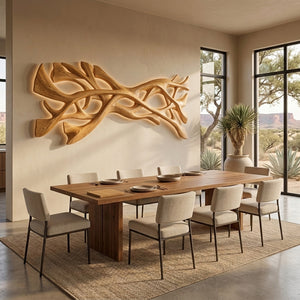 Organic Wood Wall Art For Contemporary Home Accent
