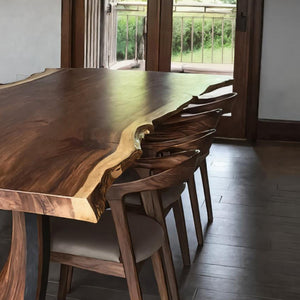 Handcrafted Live Edge Dining Table For Dining Room Decor