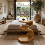 Modern Wave Side Table For Living Room Or Bedroom