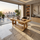 Luxury Writing Desk With Live Edge Detail For Bedroom Workspace