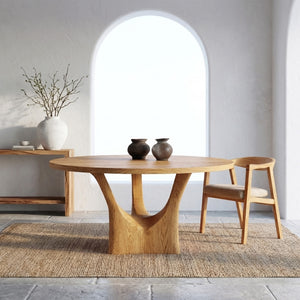 Modern Round Sculptural Dining Table For Kitchen Furniture