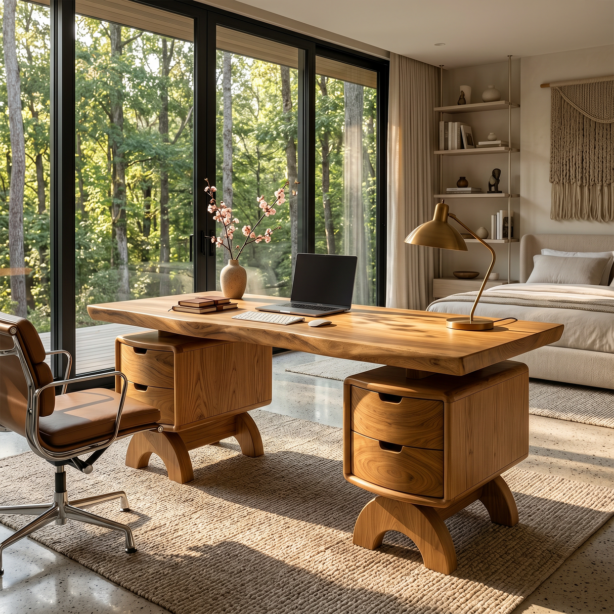 Contemporary Executive Desk Bedroom Office