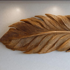Modern Feather Wall Art For Living Room Decor